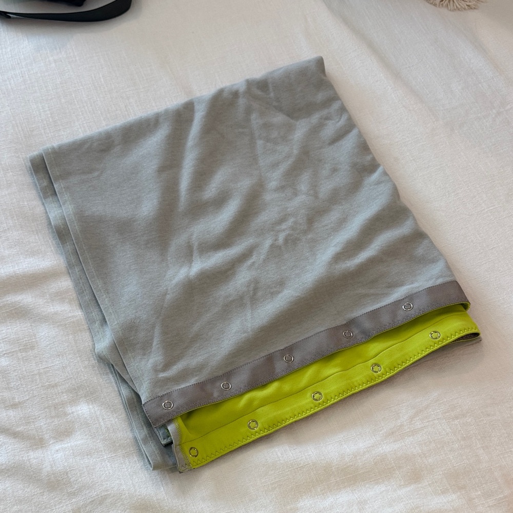 Gray and Green Snap-Button on infinity scarf Lululemon